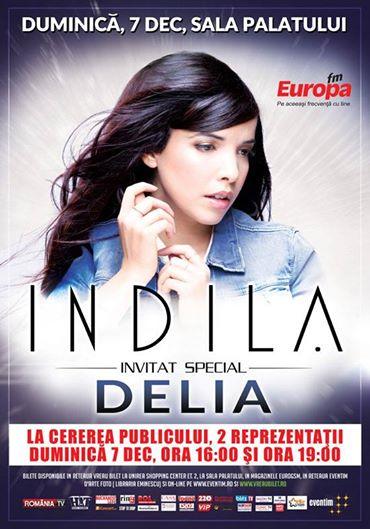 Diva Delia cântă în deschiderea concertului Indila de la Bucureşti