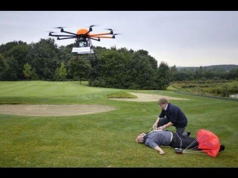 Si dronele fac bine cateodata: Defikopter ii salveaza pe cei care sufera un atac de cord