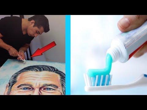 VIDEO SPECTACULOS: Transformă pasta de dinţi în opere de artă! Nu te-ai fi gândit niciodată la asta