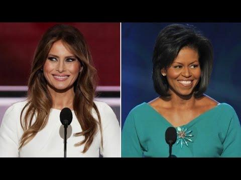 VIDEO VIRAL! Aceleași vorbe, altă siluetă feminină! Soția lui Donald Trump a tras la indigo discursul din 2008 al lui Michelle Obama