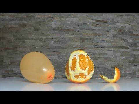 Sparge un balon folosind o portocală! Nu o să-ți vină să crezi ce ușor este! (VIDEO)