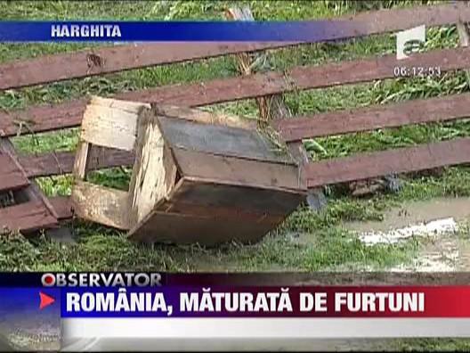 VIDEO! Romania, maturata de furtuni