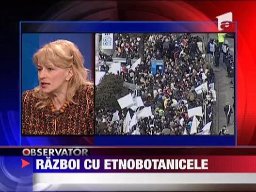 Radio Zu da panica la etnobotanica! Vezi imagini cu protestul din Piata Victoriei!