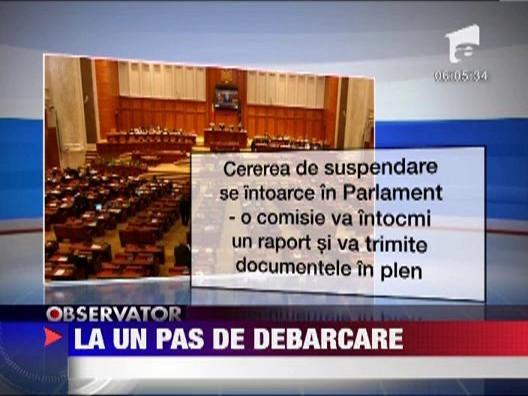 UPDATE! Suspendarea presedintelui, pe repede-inainte: CCR se intruneste vineri, la 9.00, Parlamentul voteaza la 17.00!