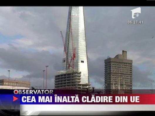 Cea mai inalta cladire din UE, ridicata la Londra de sute de romani