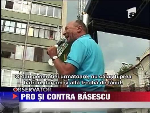 Mitinguri pro si contra Traian Basescu, in toata tara