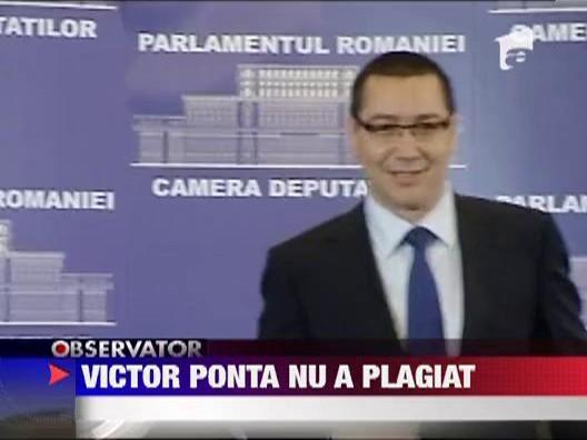 Consiliul de Etica: Victor Ponta NU a plagiat la teza de doctorat