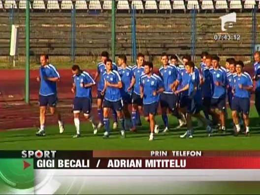 Gigi Becali si Adrian Mititelu au negociat in direct la TV: 