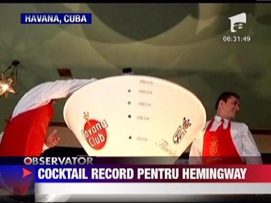Record: Cel mai mare cocktail 