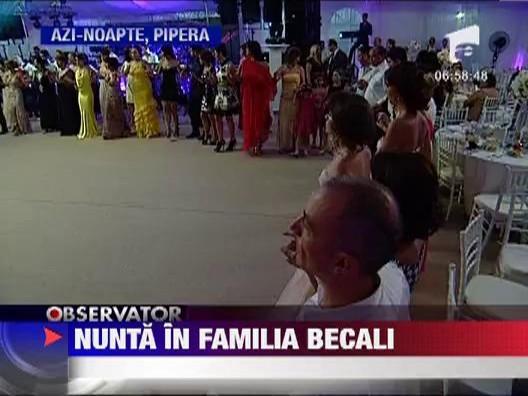 Gigi Becali a petrecut pana dimineata la nunta nepotului sau