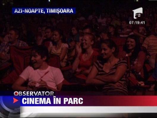 Cinema pe ecran gonflabil in Parcul Rozelor din Timisoara