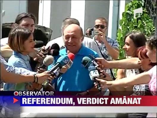 UPDATE! CCR amana decizia privind referendumul pana pe 12 septembrie. Antonescu ramane interimar