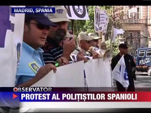 Spania: Masurile de austeritate au scos politistii in strada