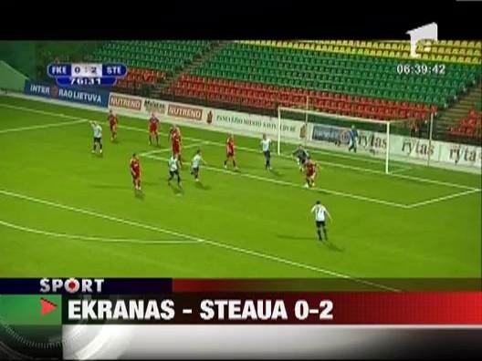 VIDEO! Ekranas - Steaua 0-2/ Ros-albastrii sunt ca si calificati in grupele Europa League