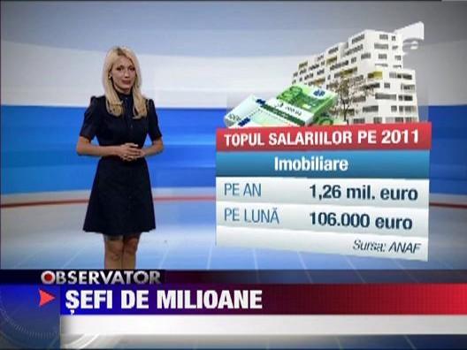 1,26 milioane de euro anual, cel mai mare salariu din Romania. Vezi ce sume urmeaza in top!