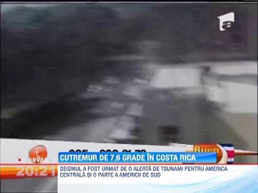 Cutremur de 7,6 grade in Costa Rica! A fost emisa alerta de Tsunami