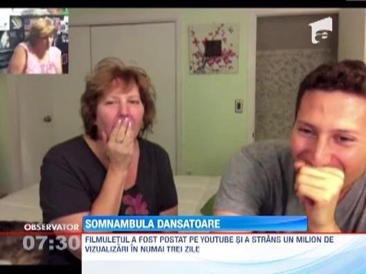 Si-a filmat mama somnambula, iar rezultatul a devenit viral pe Internet