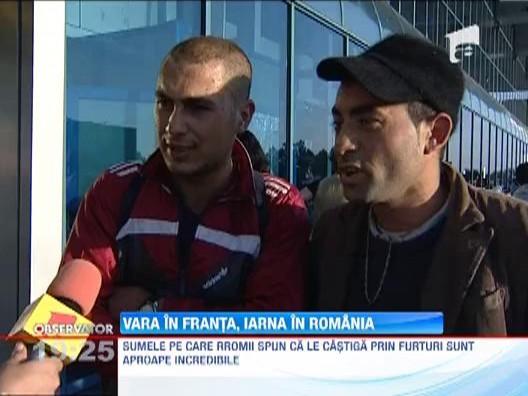Inca 150 de romi s-au intors in Romania. In Franta, e prea frig!