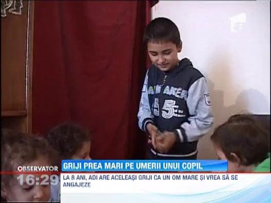  La opt ani, un baiatel din Craiova are aceleasi griji ca un om mare si vrea sa se angajeze