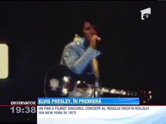 Imagini in premiera cu Elvis Presley dintr-un concert de la New York