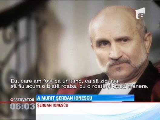 A mai cazut o stea! Serban Ionescu a incetat din viata la 62 de ani
