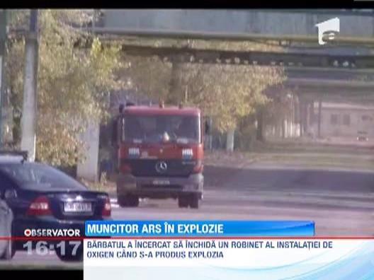 Un muncitor de la Mechel Targoviste a suferit arsuri grave in urma unei explozii