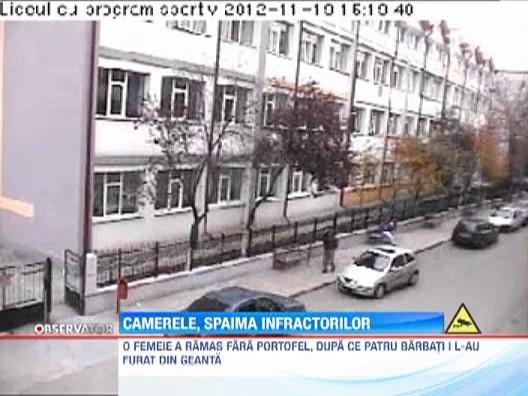 Camerele de supraveghere, spaima infractorilor. La Slatina, legea se face in stil 