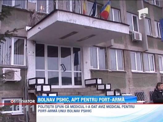 Targu Jiu: Barbat bolnav psihic, declarat APT sa foloseasca o arma!