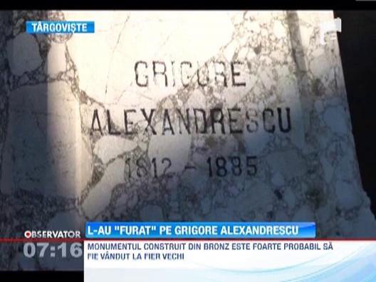 Un monument vechi de peste un secol a fost furat din centrul orasului Targoviste