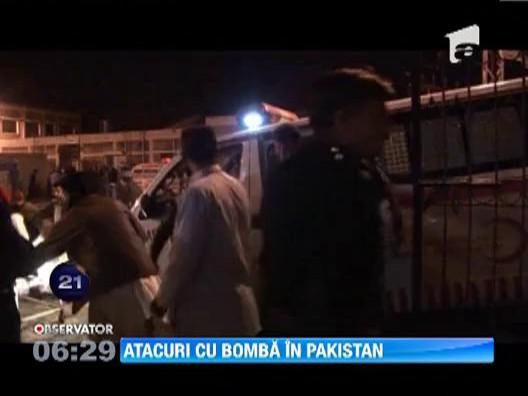 Cel putin 115 de persoane si-au pierdut viata in doua atentate din Pakistan