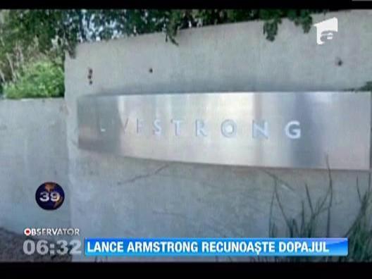 Lance Armstrong a recunoscut, pentru prima data, ca s-a dopat in timpul Turului Frantei