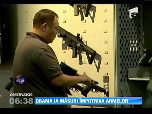 Presedintele Barack Obama a anuntat cel mai amplu program de control al armelor de foc din ultimii 20 de ani