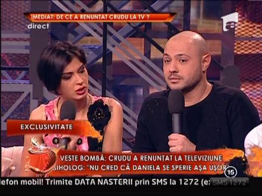 Relatia Danielei Crudu cu Mihai Costea si renuntarea ei la televiziune, prin ochii psihologului Nicoleta Vascan