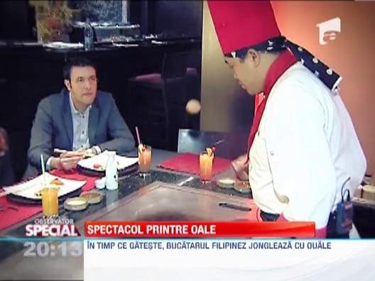 Observator Special: Demonstratie de indemanare in bucatarie cu un chef filipinez si unul roman