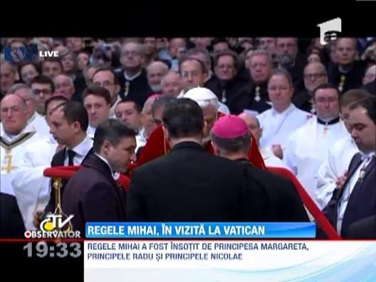 Regele Mihai a participat la o serie de festivitati la Vatican