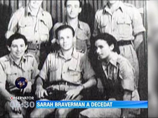 Sarah Braverman, parasutista nascuta in Romania, a decedat la varsta de 95 de ani