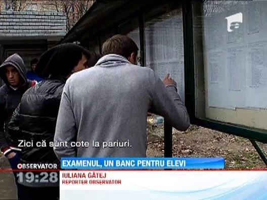 Elevii romani au obtinut rezultate slabe la simularea examenelor nationale