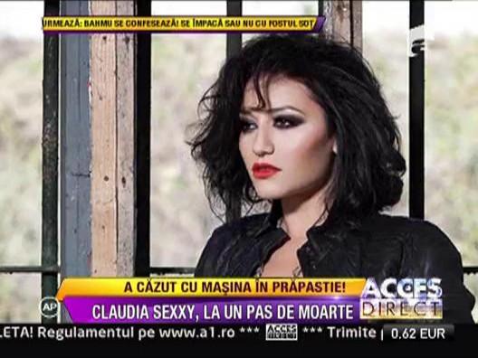 Claudia Sexxy, la un pas de moarte! A cazut cu masina intr-o groapa imensa!