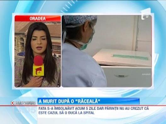 UPDATE! Gripa face victime! O fata de doar 14 ani a murit dupa o banala raceala la un spital din Timisoara