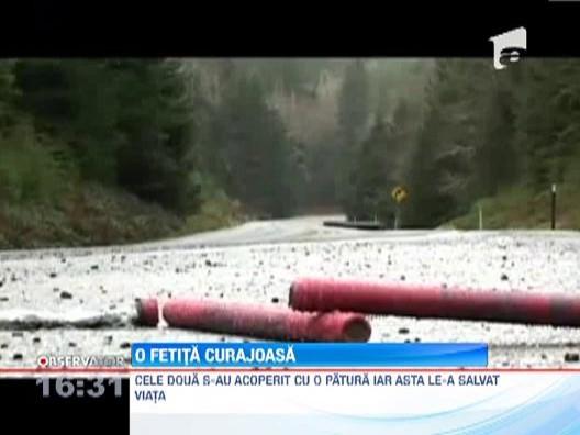 Doua surori, una de patru si cealalta de doi ani, s-au salvat de la moarte dupa un groaznic accident de masina