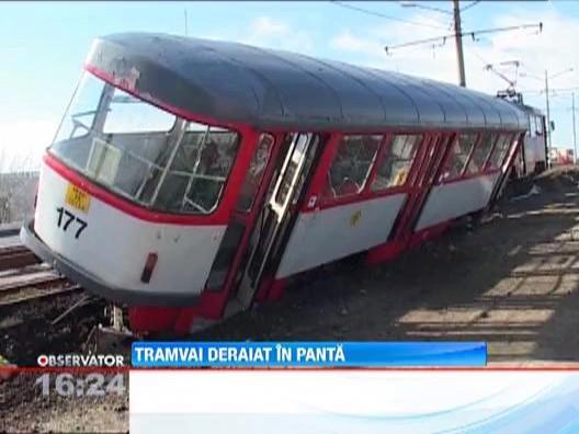 Un tramvai a deraiat in Arad: Patru calatori au fost raniti