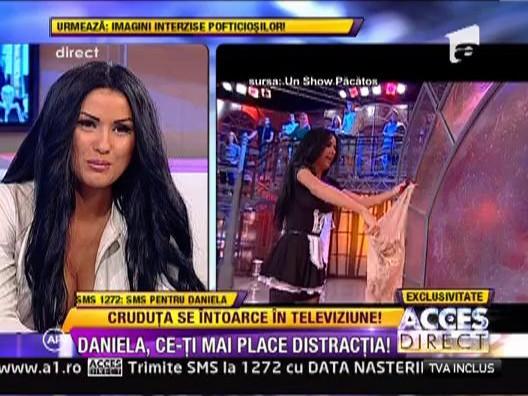 Daniela Crudu se intoarce la TV! Cruduta, in locul Simonei Gherghe la Acces Direct (VIDEO)