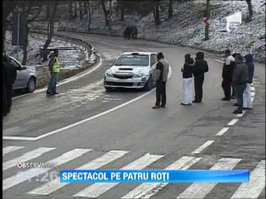 Spectacol automobilistic pe drumurile din Brasov