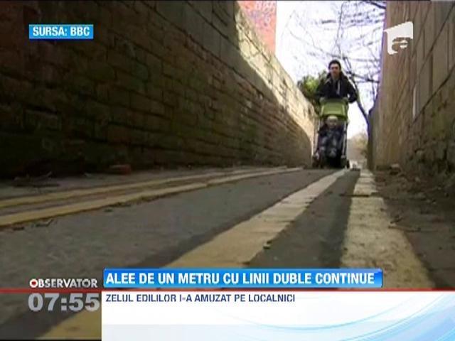 VIDEO: Alee de un metru... cu linii duble continue