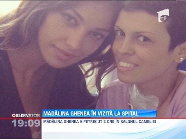 Madalina Ghenea i-a facut o surpriza Cameliei Rusu, tanara bolnava de leucemie