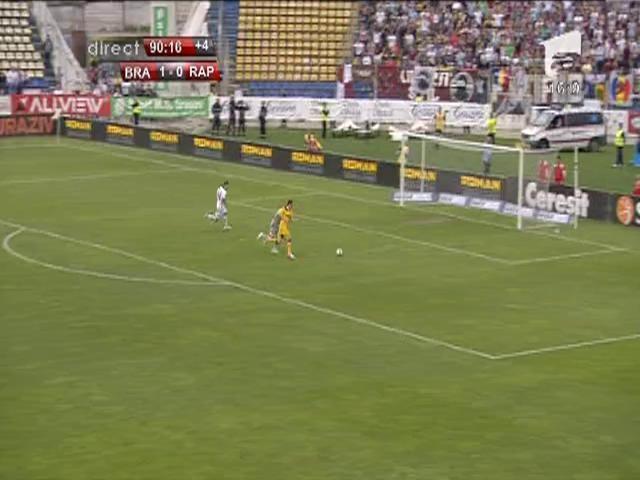Vezi golurie inscrise in partida FC Brasov- Rapid, scor 2-0, meci transmis de Antena 1