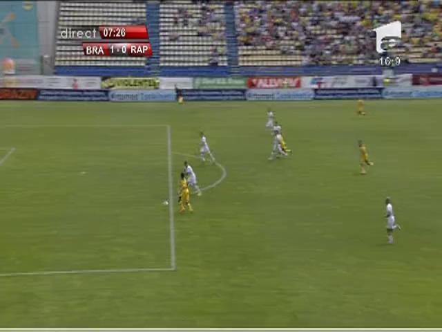 Vezi golurie inscrise in partida FC Brasov- Rapid, scor 2-0, meci transmis de Antena 1