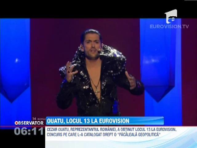 Cezar Ouatu, dupa finala Eurovision: “Sunt profund dezamagit. Este un fel de pacaleala geopolitica”