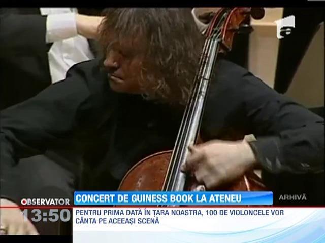 Record la Ateneul Roman: 100 de violoncele vor canta pe aceeasi scena! 