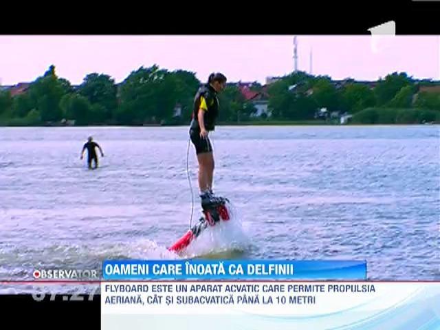 Veste buna pentru iubitorii de sporturi extreme: s-a deschis prima scoala de flyboard din Romania